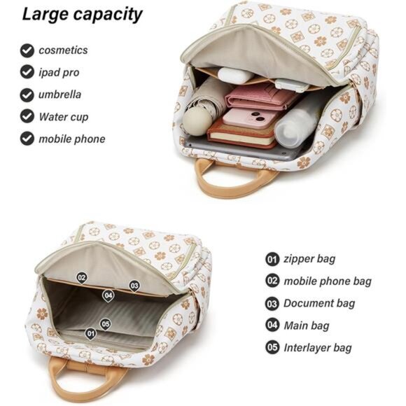 Makes Mini Backpack for Women, Stylish Daypack Purse Handbag Small Casual Daily main image 5
